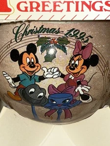 Disney 1995 Christmas Ornament Holiday Greetings Ornaments Unlimited In Box - Picture 1 of 9