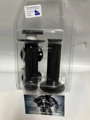 ODI MX V2 Lock On Half Waffle Grips BLACK 7/8" Open Box Buy - Image 1 of 4