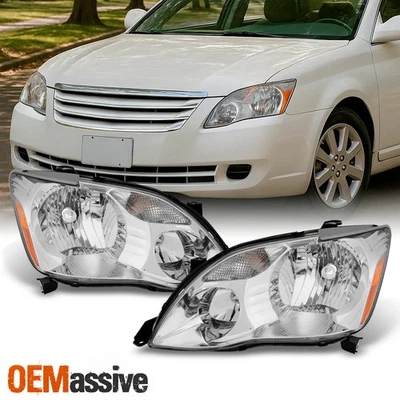 Fits 2005 2006 2007 Avalon Left + Right Side Halogen Type Headlights Headlamps - Image 1 of 4