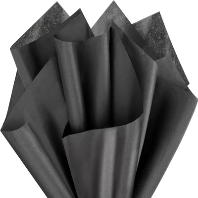 Black Wrapping Tissue Paper - 20X30 Inches, 200Pcs Present Packing Tissue, DIY C - Image 1 of 4