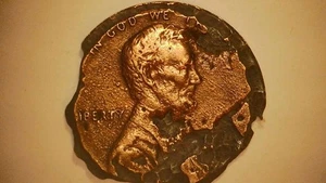 19??/20??  Pre 2010 Lincoln Memorial Penny Unique Conversation Coin 1-Of-A-Kind! - Picture 1 of 24