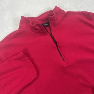 Lands' End Felpa in Pile con Zip 1/4 Donna Rosa Finto Collo Taglia 3X (XXXL) - Foto 1 di 6