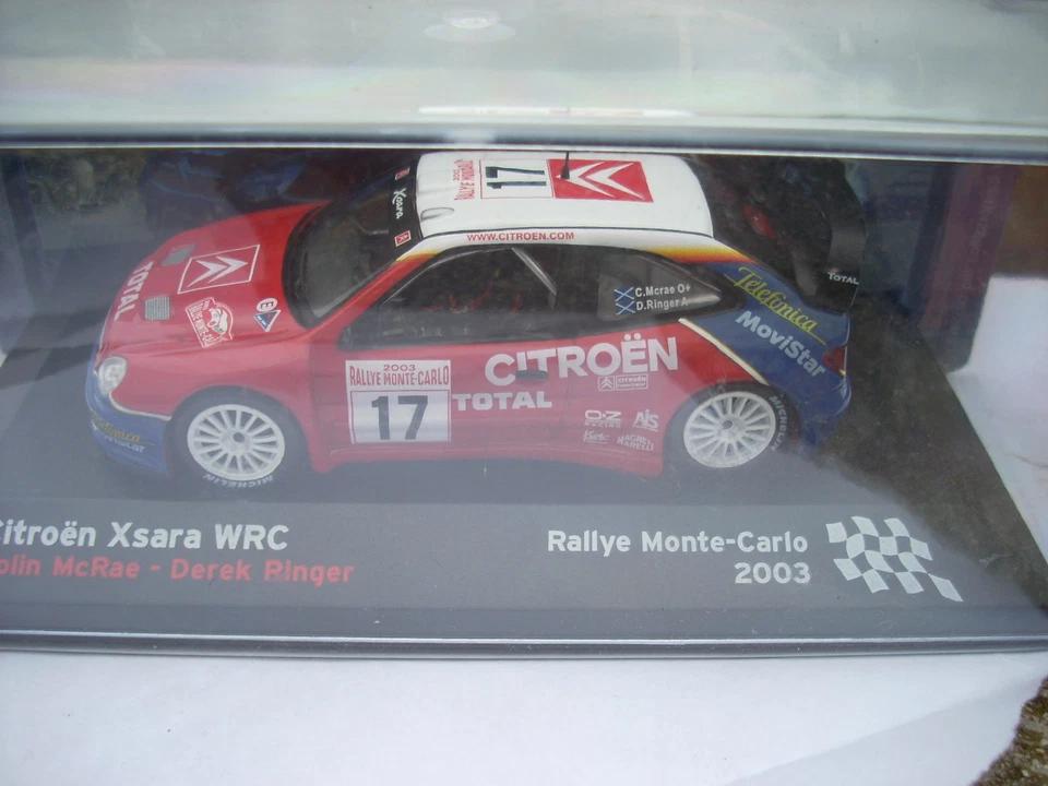 DIE CAST CITROEN XSARA WRC RALLY MCARLO 2003 C. MCRAE D. RINGER SCAT N1 - Immagine 1 di 1