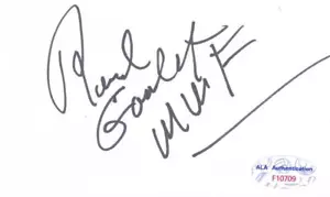 RENE GOULET Signed 3X5 Index Card Wrestler #1 Frenchman ALA F10709 - Picture 1 of 1