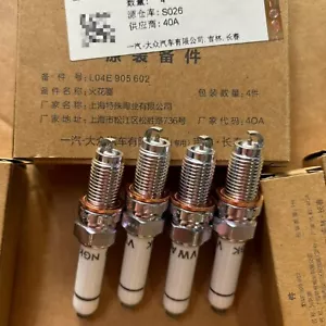 0EM 4x Spark Plugs For VW Jetta Golf Tiguan Audi A5 A4 A3 1.4T EA211 04E905602 - Picture 1 of 4