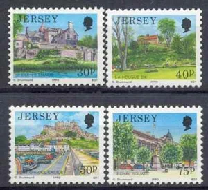 Jersey 1990 Yvert 506/09 Basic Views MNH VF - Picture 1 of 1