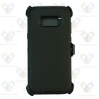 For Samsung Galaxy S8+Plus Shockproof Defender Case Cover With Belt Clip Black