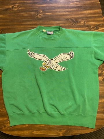Vintage 1990’s Kelly Green-Philadelphia Eagles Sweatshirt-Lee-Flying Eagle-XL Cover