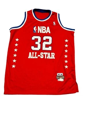 Camiseta Mitchell & Ness Magic Johnson 1988 NBA All-Star Talla L Roja HWC Retroceso Foto 1 de 4