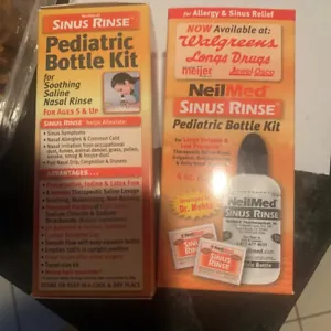 Neilmed sinus rinse (2) Two Travel Size 4oz Children and Adults NEW - Picture 1 of 4