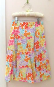 Gymboree BUTTERFLY BLOSSOMS Girls' Size 6 Lined Skirt w Multicolor Floral Print - Picture 1 of 5