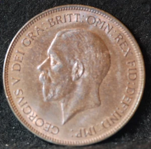 Great Britain, 1935 Penny, KM838, Brown-Red Uncirculated+, 5-21* - Picture 1 of 2