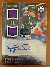 2018 Diamond Kings DK Rookie Materials Signatures Ryan McMahon 124/299