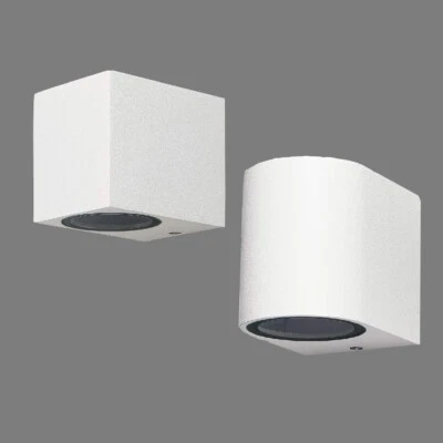 APPLIQUE LAMPADA DA PARETE A MURO GU10 LED PER INTERNO ESTERNO MODERNO FARETTO - Immagine 1 di 4
