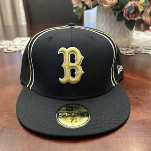 59fifty New Era Men's Cap Hat MLB Boston Red Sox Fitted Cap 7 7/8 *RARE* - Picture 1 of 10