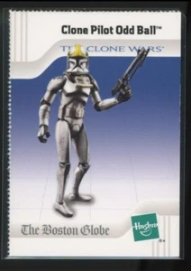 ODD BALL 2008 Star Wars Clone Wars Boston Globe Hasbro Promo Trading Card - Picture 1 of 2