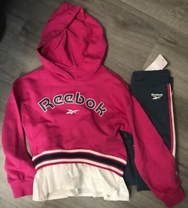 Mädchen Reebok Sweat Set Größe 5 Neu mit Etikett B2 - Bild 1 von 1