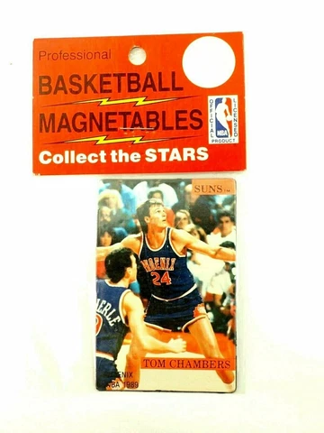 Tom Chambers NBA Phoenix Suns Professional Basketball Magnetables 1989 Mint Cover