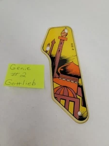 GENIE  Gottlieb Pinball Playfield Plastic USED Part #2 - Picture 1 of 2