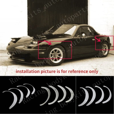For Mazda MX5 NA Miata OE Front/Rear Fender Arch Flares Bodykits FRP Unpainted - Image 1 of 4