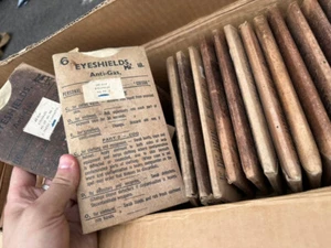 Original WW2 Dated British Army Anti-Gas Eyeshields - From Original Packaging - Picture 1 of 12