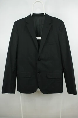 A.P.C. Black Cotton Nylon Blend Stretch Casual Formal Blazer Jacket Men's XS/44 - Image 1 of 4