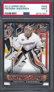 2013-14 Upper Deck #462 Frederik Andersen Young Guns Rookie Card Mint 9 - Picture 1 of 2