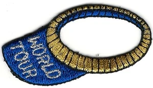 Blue World Tour Visor Cap Hat Embroidery Patch - Picture 1 of 1