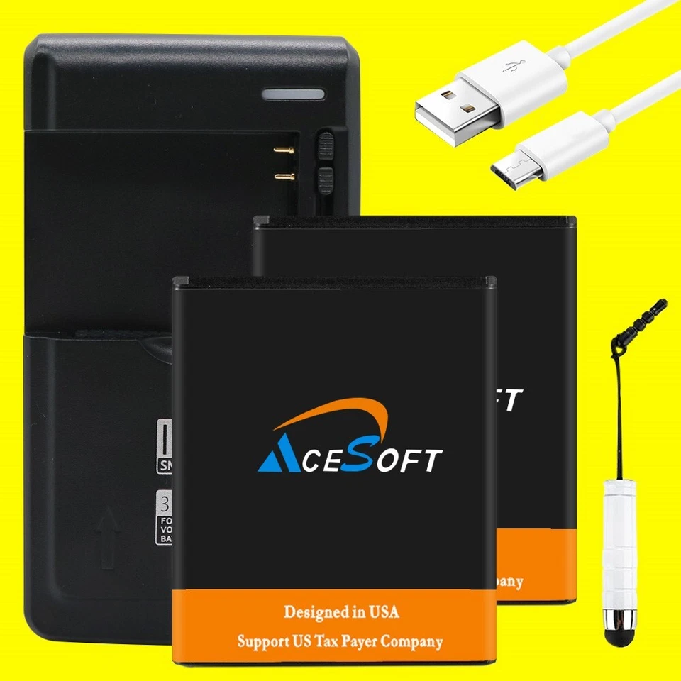 Cable cargador batería reemplazable 2 x 3770 mAh lápiz óptico para Motorola Moto G5 XT1676 Foto 1 de 1