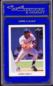 1990 LEAF #220 SAMMY SOSA WHITE SOX ROOKIE CSA 8 NMNT-MINT - Picture 1 of 3