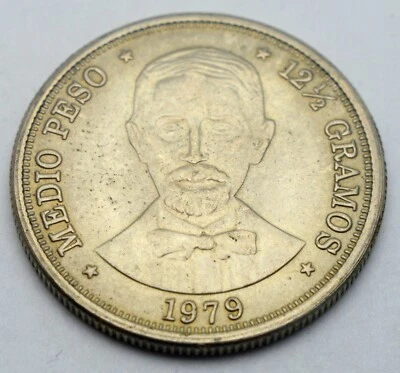 DOMINICANA 1/2 PESO 1979 OLD COIN - Image 1 of 2
