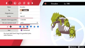 Shiny Groudon Pokemon Schwert Schild 6DV! + Meisterball  - Bild 1 von 6