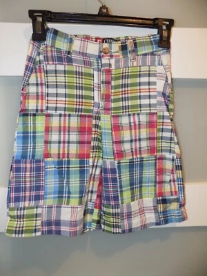 Chaps Multi-Colored Plaid Shorts Size 7 Boy's NEW - Imagem 1 de 3