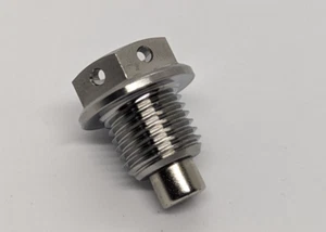 Triumph Daytona 675 Titanium sump plug magnetic 06-17 drilled hex head race spec - Picture 1 of 4