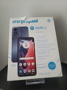 AT&T Prepaid Moto G Play Sapphire Blue XT2413-3 Smartphone-PARTS ONLY - Picture 1 of 4