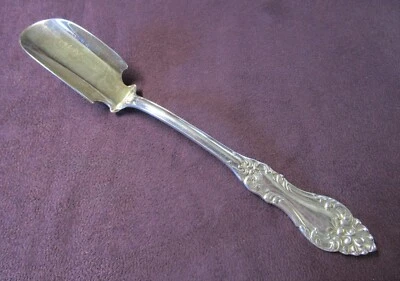 ARUNDEL 1899 Cuchara de Queso Suave Antigua Ornamentada Plateada Rogers Sin Monograma Foto 1 de 3