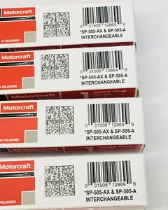 (BOX OF 4) MOTORCRAFT SPARK PLUG SP-505-AX - Foto 1 di 4