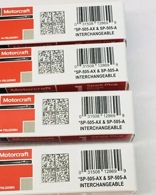 (КОРОБКА ИЗ 4) СВЕЧА ЗАЖИГАНИЯ MOTORCRAFT SP-505-AX - Изображение 1 из 4