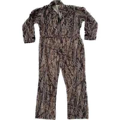 Vintage Cabelas USA Brush Camo Coveralls Size Large Tall VTG - Image 1 of 4