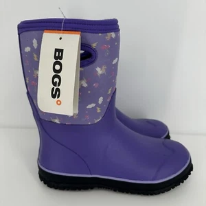 Bogs Grasp Purple Pegasus Kids Sz 5 Shoes Rain Snow Winter Boots -30 Degrees NWT - Picture 1 of 6