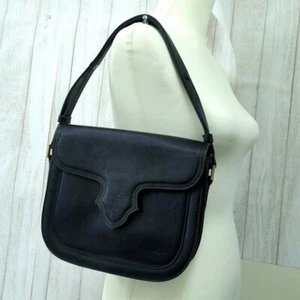 YVES SAINT LAURENT Logo Shoulder Bag 2WAY One shoulder Handbag Authentic Used - Picture 1 of 10