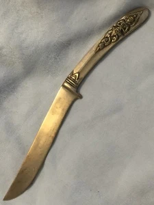 Vintage Siam Thailand Göttin Messing gebogen Tafelmesser 8 Stück verfügbar - Bild 1 von 6