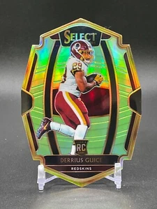 2018 Panini Select Premier Level neongrün Prizm/49 Derrius Guice Rookie RC - Bild 1 von 2