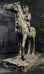 Austin Productions 1968 Horse Sculpture Hand Signed - Heavy Art Decoration - BLK - Picture 1 of 11
