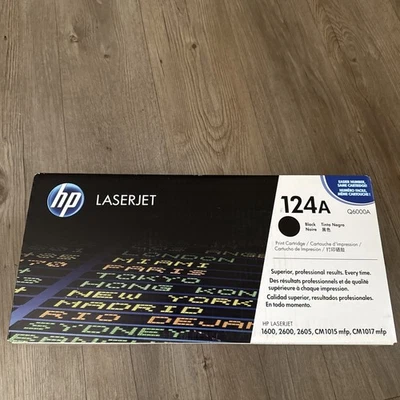 NEW HP Q6000A 124A Black Toner LaserJet 1600 2600 2605 CM1015 1017 Sealed - Image 1 of 4