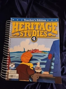 BJU Heritage Studies 4 Teacher's Edition With CD Bob Jones 4th Grade History - Picture 1 of 5