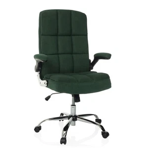 Chefsessel Bürostuhl Cord-Stoff klappbare Armlehnen Schreibtischstuhl bequem - Bild 1 von 10