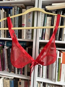 La Perla Malizia Triangle Bra 36B Red Wire Free