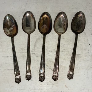 Juego de 5 cucharas para servir IS Eternally Yours 1847 cubiertos plateados Rogers - Imagen 1 de 4