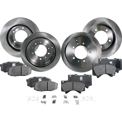 Front & Rear Brake Disc Rotors and Pads Kit for Toyota Land Cruiser Lexus LX570 - Image 1 of 4